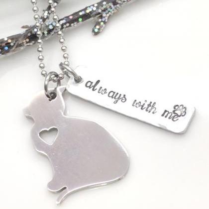 Pet Loss Hand Stamped Necklace-hand Stamped..