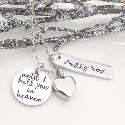 Hand Stamped Necklace Sympathy Gift-loss Of Loved..