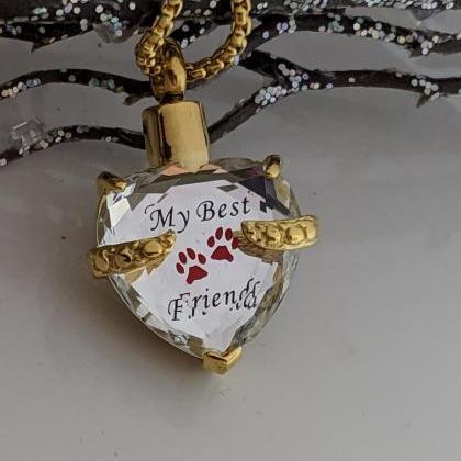 Ready To Ship - Hand Stamped Necklace Gold Heart..