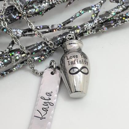 Cremation Jewelry - Personalized - Urn Necklace -..