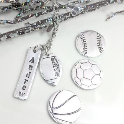 Sports Necklace-football Jewelry-baseball..