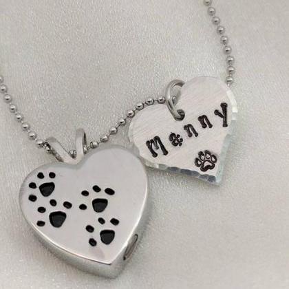 Hand Stamped Necklacepet Loss Gift - Hand Stamped..