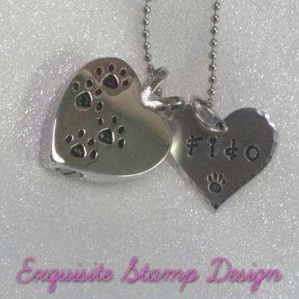 Hand Stamped Necklacepet Loss Gift - Hand Stamped..