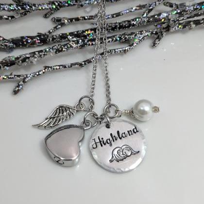 Hand Stamped Necklace Loss Of Baby-loss Of..