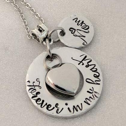 Forever In My Heart Necklace - Heart Urn Necklace..