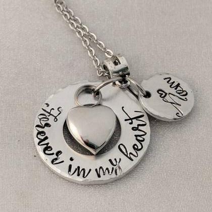 Forever In My Heart Necklace - Heart Urn Necklace..