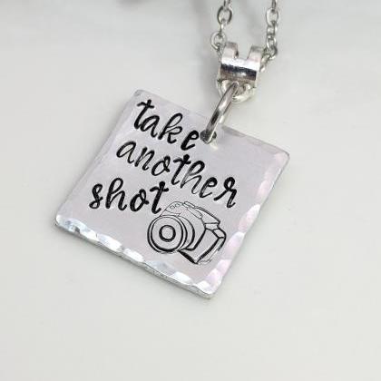 Photographer Gift-camera Hand Stamped..