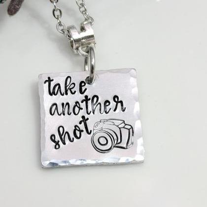 Photographer Gift-camera Hand Stamped..