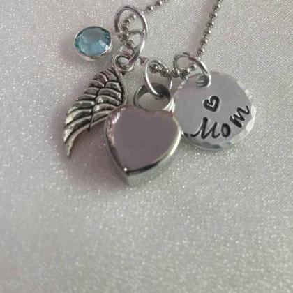Urn Hand Stamped Necklace - Ashes Hand Stamped..