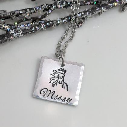 Horse Lover Jewelry- Horse Necklace- Personalized-..