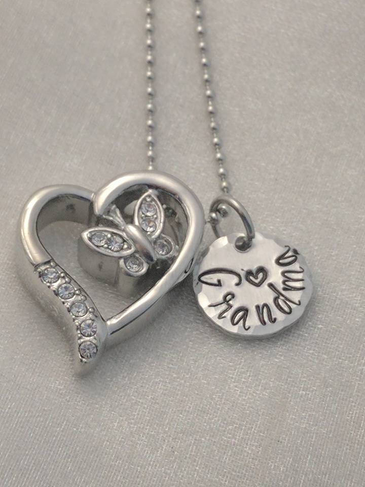 Custom Photo Engraved Necklace Ashes Heart Gifts Near Personalized