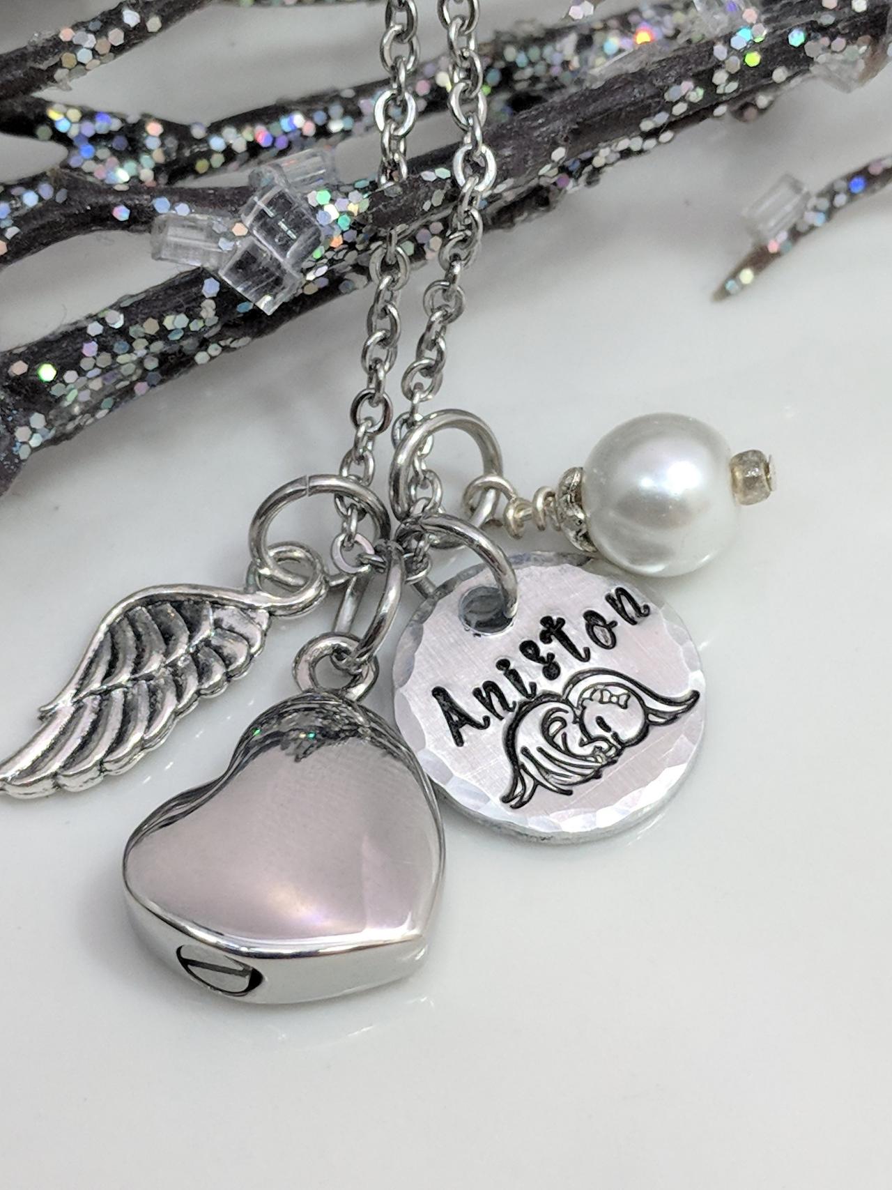 baby cremation urn necklace