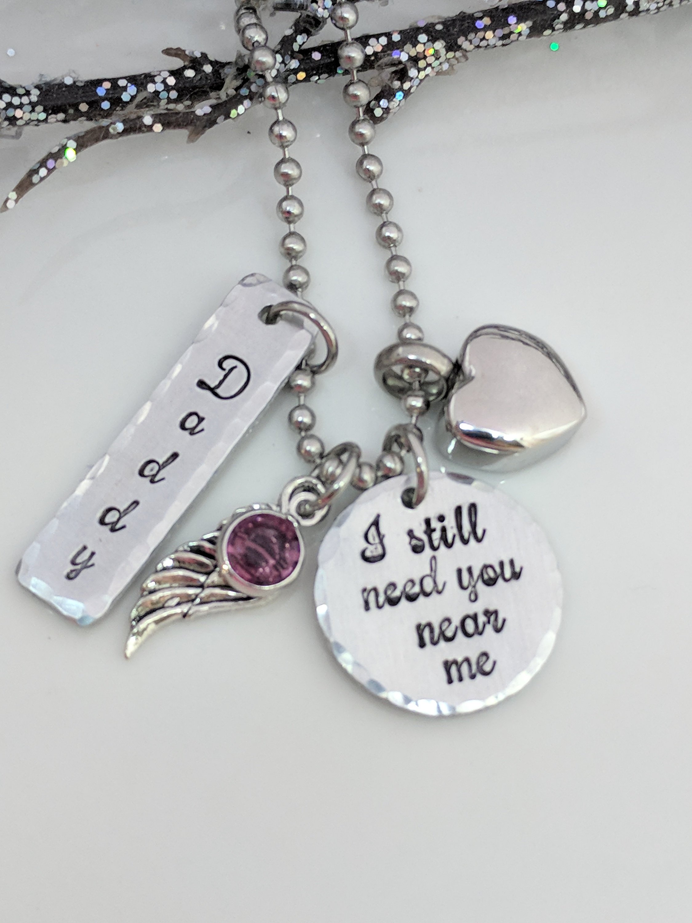 I Still Need You Near Meheart Urn Hand Stamped Necklaceurn For Ashes